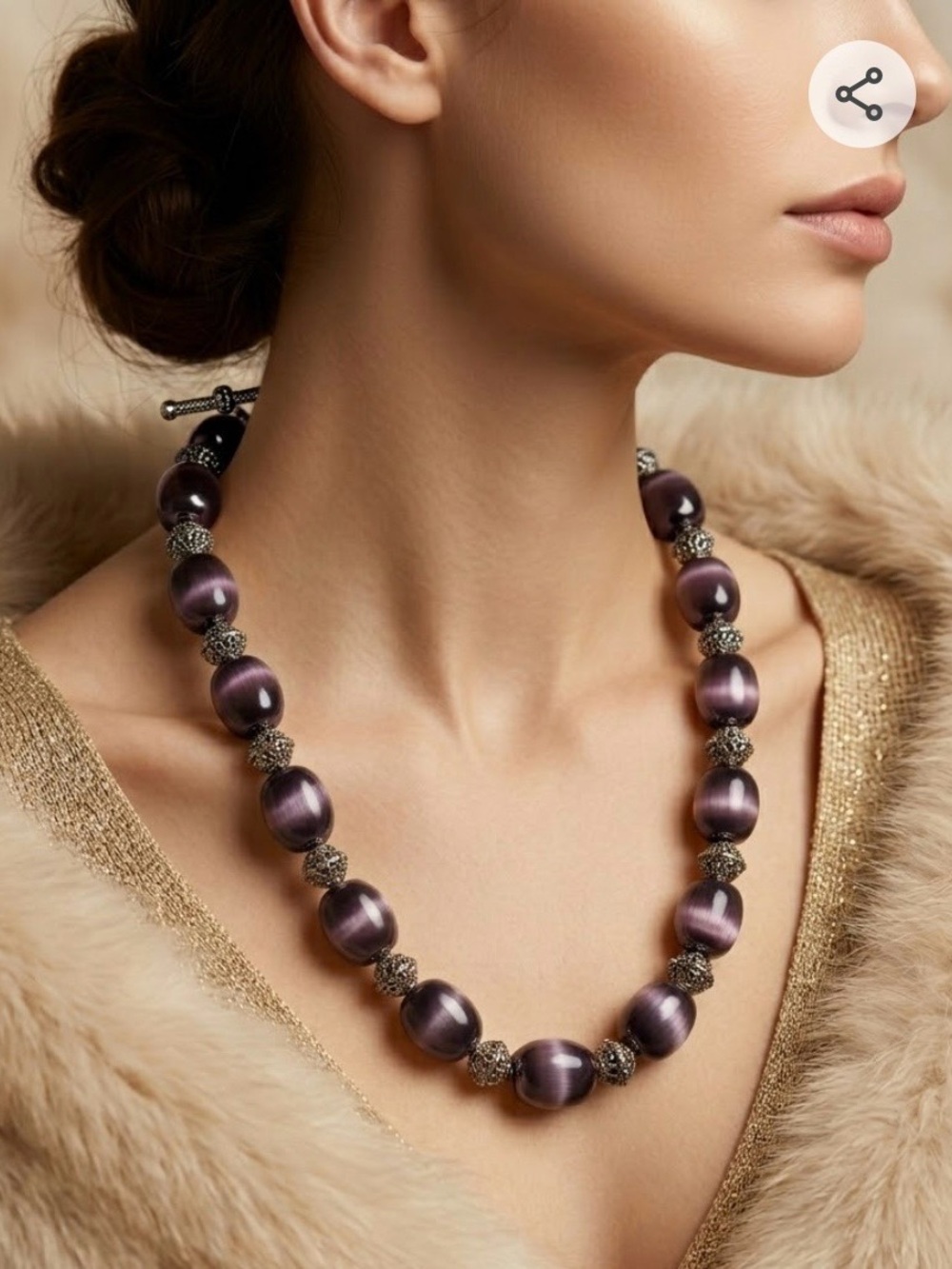 Curated Collection: 3-Piece Statement Necklace Set (Natural Stones & Beads)